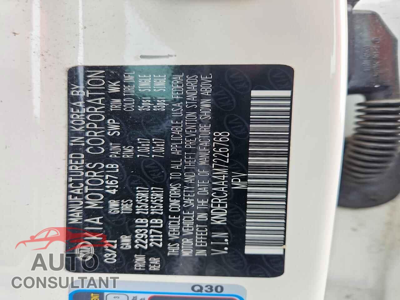 KIA SELTOS 2021 - KNDERCAA4M7226768