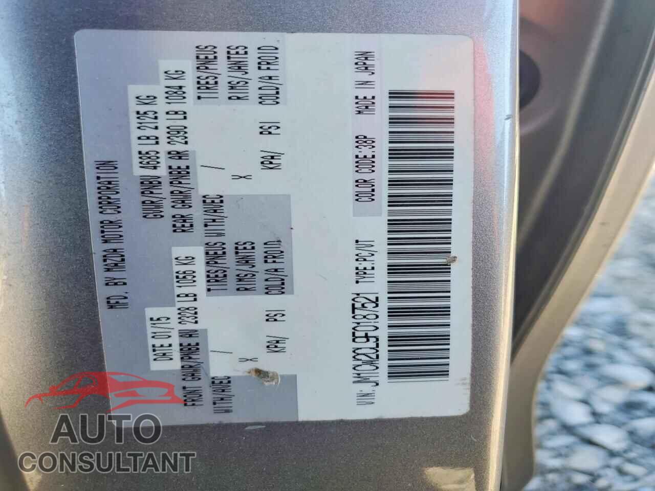 MAZDA 5 2015 - JM1CW2CL9F0187521