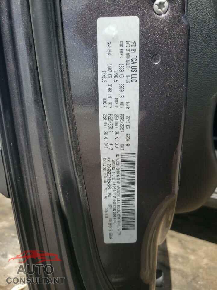 DODGE CARAVAN 2017 - 2C4RDGEG7HR546094