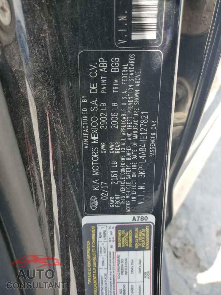 KIA FORTE 2017 - 3KPFL4A84HE127821