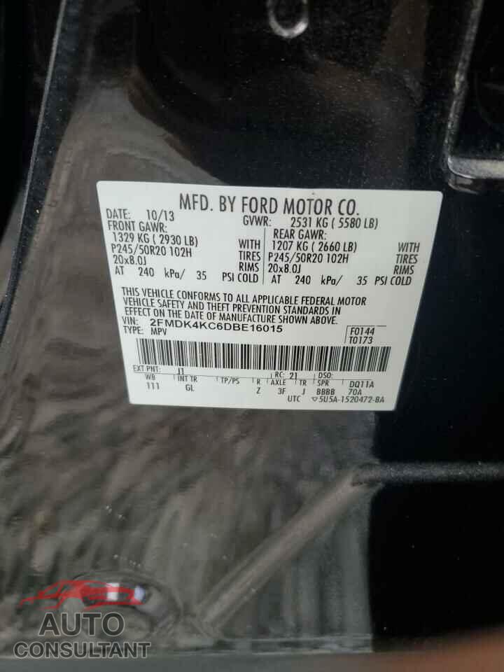 FORD EDGE 2013 - 2FMDK4KC6DBE16015