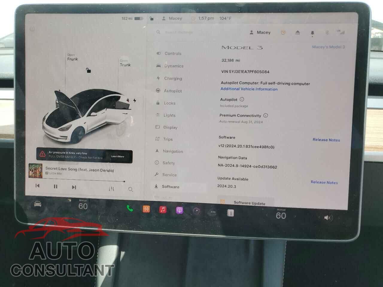 TESLA MODEL 3 2023 - 5YJ3E1EA7PF605084