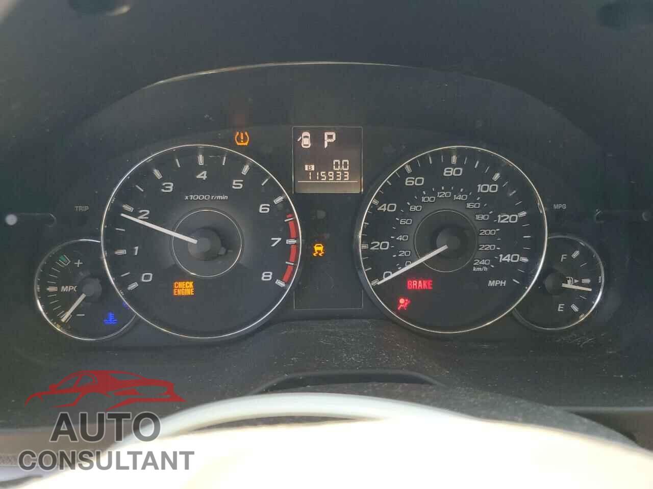 SUBARU OUTBACK 2012 - 4S4BRBBC4C3207202