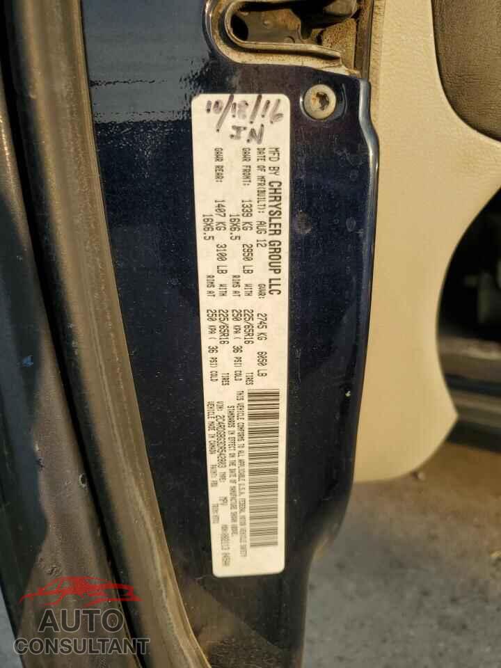 DODGE CARAVAN 2013 - 2C4RDGBG3DR542803