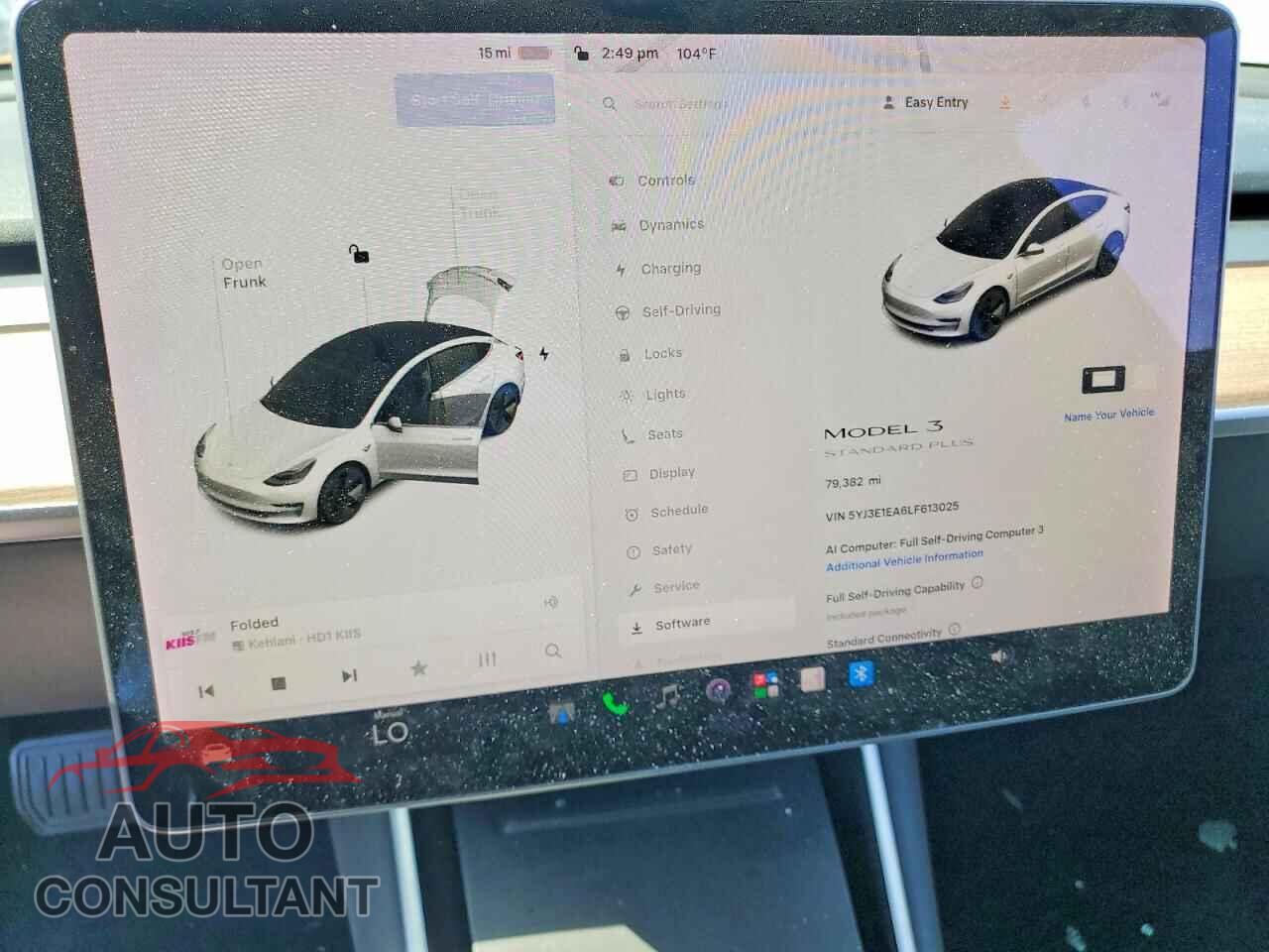 TESLA MODEL 3 2020 - 5YJ3E1EA6LF613025
