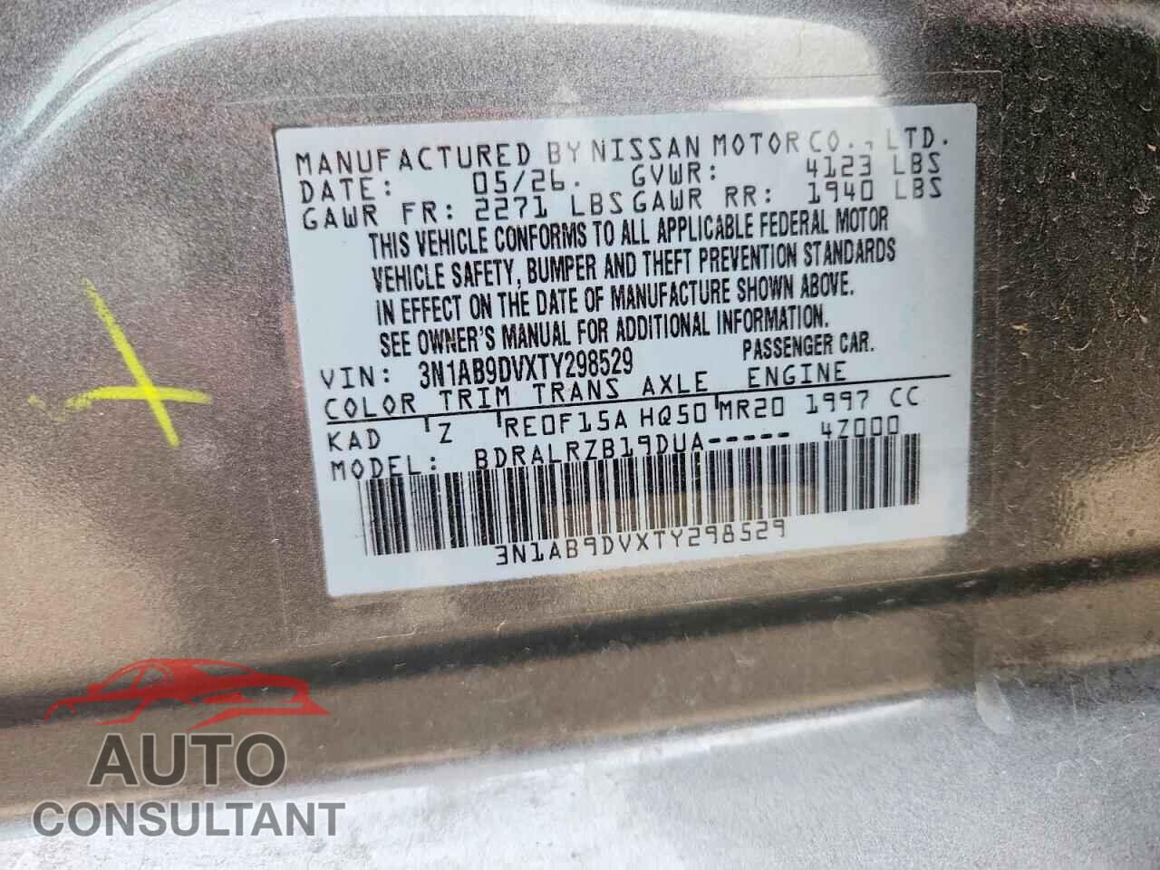 NISSAN SENTRA 2026 - 3N1AB9DVXTY298529