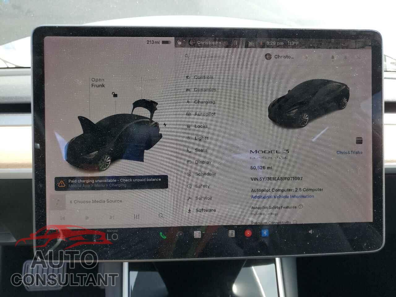 TESLA MODEL 3 2018 - 5YJ3E1EA8JF071097
