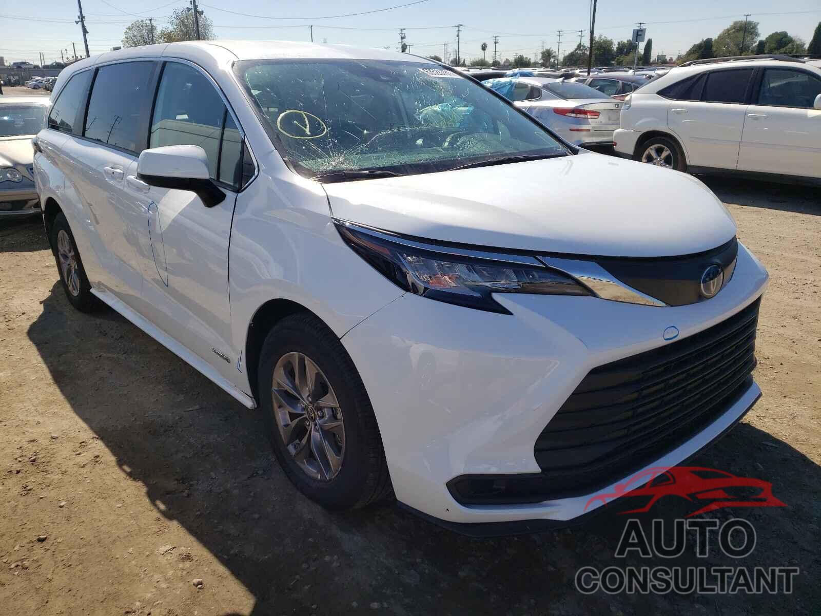 TOYOTA SIENNA 2021 - 5TDKRKEC0MS044998