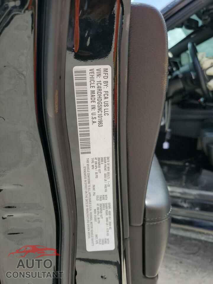 DODGE DURANGO 2022 - 1C4RDHDG5NC101963