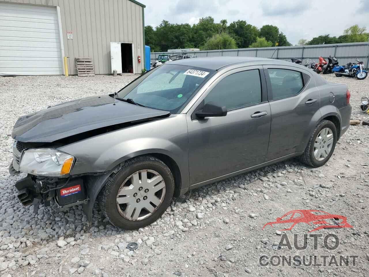 DODGE AVENGER 2012 - 1C3CDZAG3CN322046