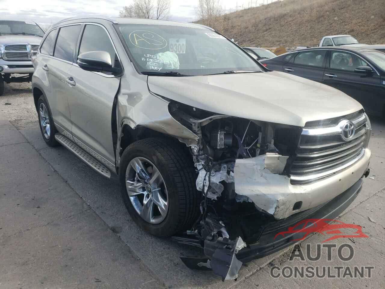 TOYOTA HIGHLANDER 2016 - 5TDYKRFH4GS134273
