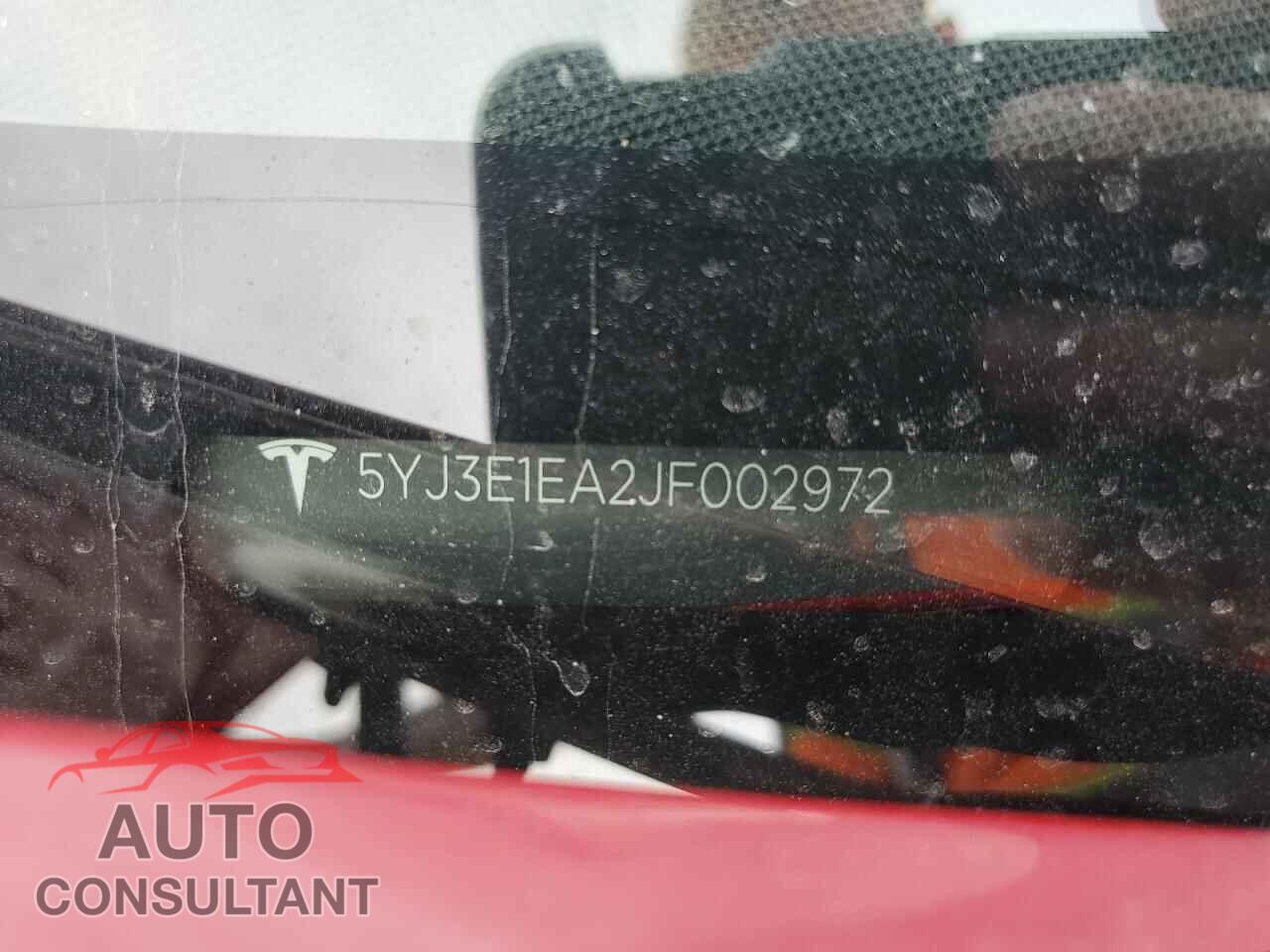 TESLA MODEL 3 2018 - 5YJ3E1EA2JF002972