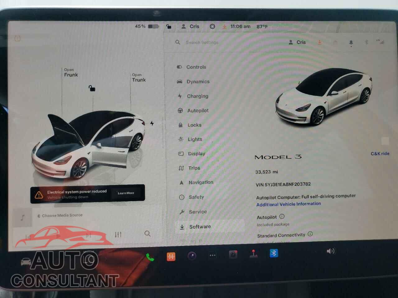 TESLA MODEL 3 2022 - 5YJ3E1EA8NF203782