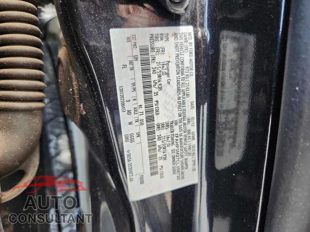 FORD FOCUS 2012 - 1FAHP3M27CL358720