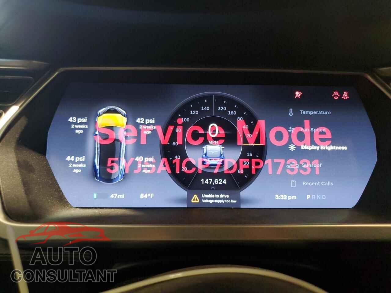 TESLA MODEL S 2013 - 5YJSA1CP7DFP17331
