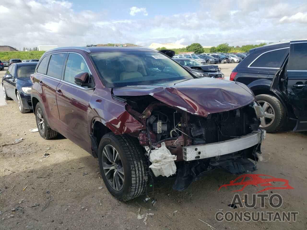 TOYOTA HIGHLANDER 2016 - 5TDKKRFHXGS153562