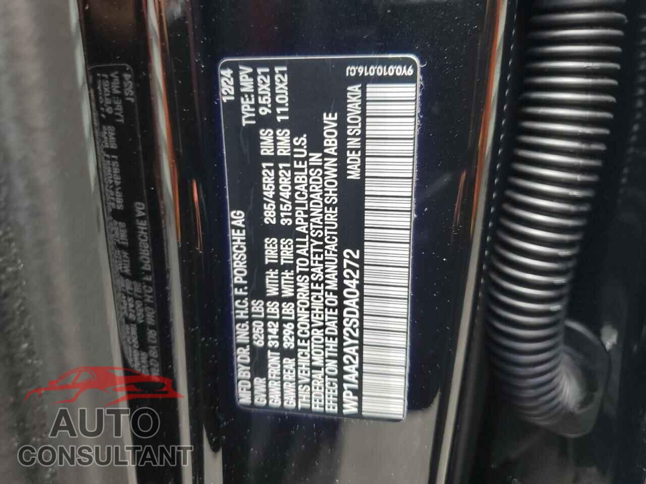PORSCHE CAYENNE 2025 - WP1AA2AY2SDA04272