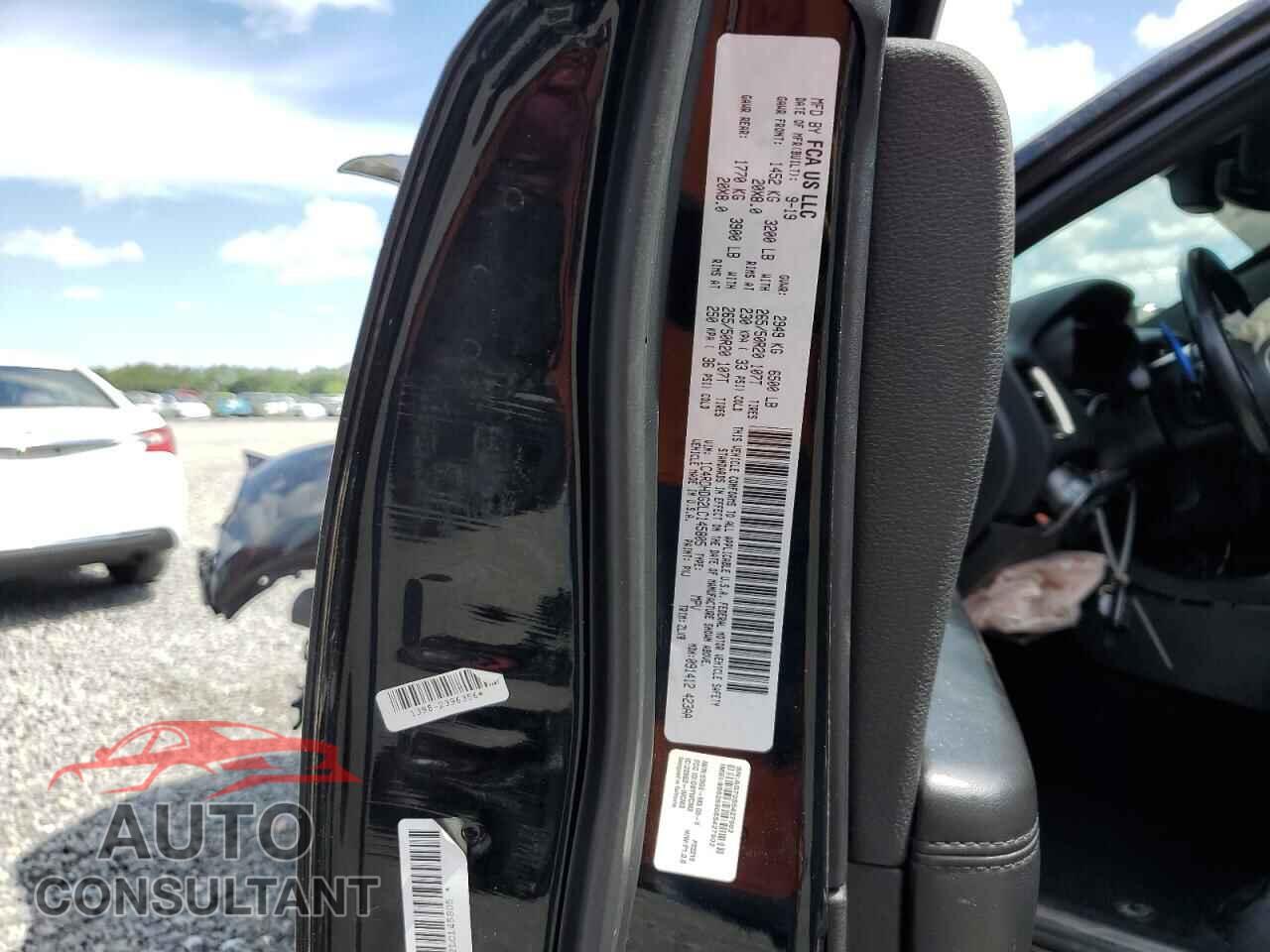 DODGE DURANGO 2020 - 1C4RDHDG2LC145805