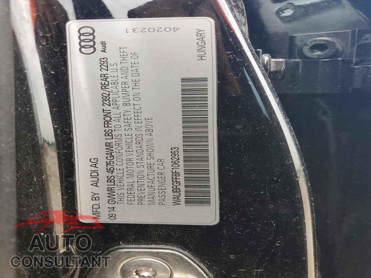 AUDI A3 2015 - WAUBFGFF8F1062953