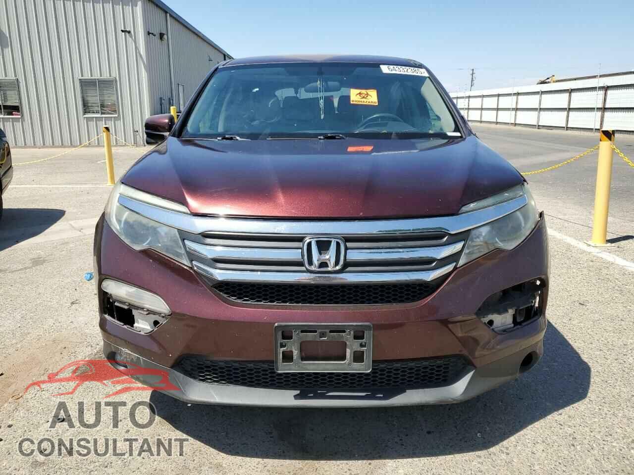 HONDA PILOT 2016 - 5FNYF5H30GB058134