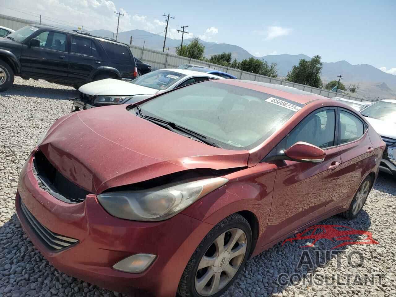 HYUNDAI ELANTRA 2012 - KMHDH4AE6CU186955