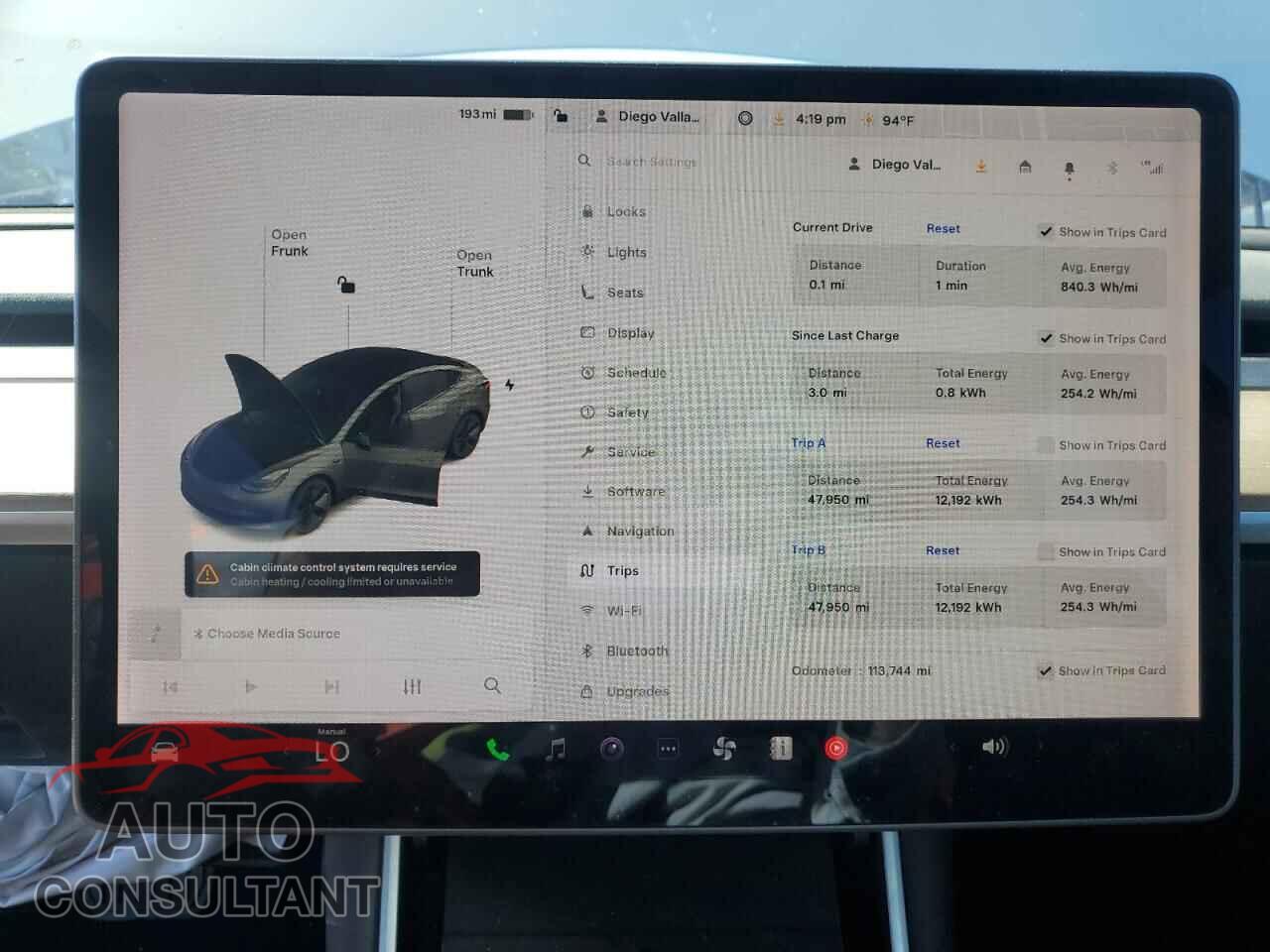 TESLA MODEL 3 2018 - 5YJ3E1EA8JF043963
