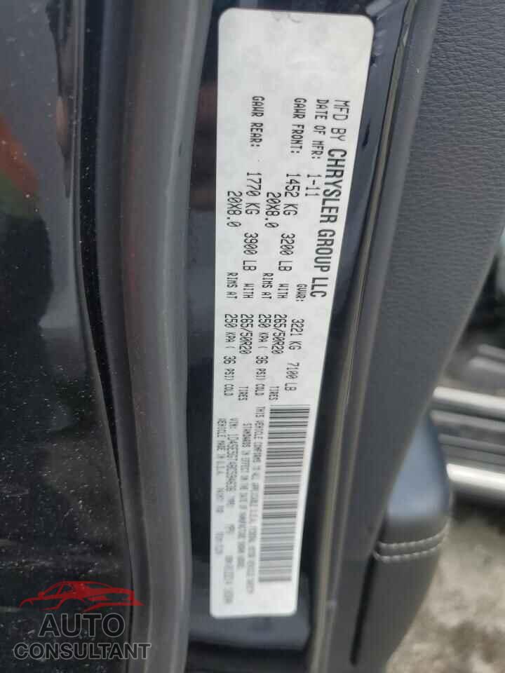 DODGE DURANGO 2011 - 1D4SE5GT4BC594636