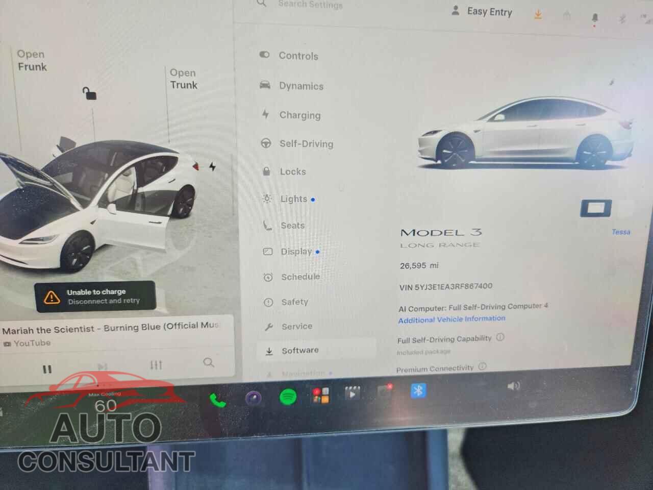 TESLA MODEL 3 2024 - 5YJ3E1EA3RF867400