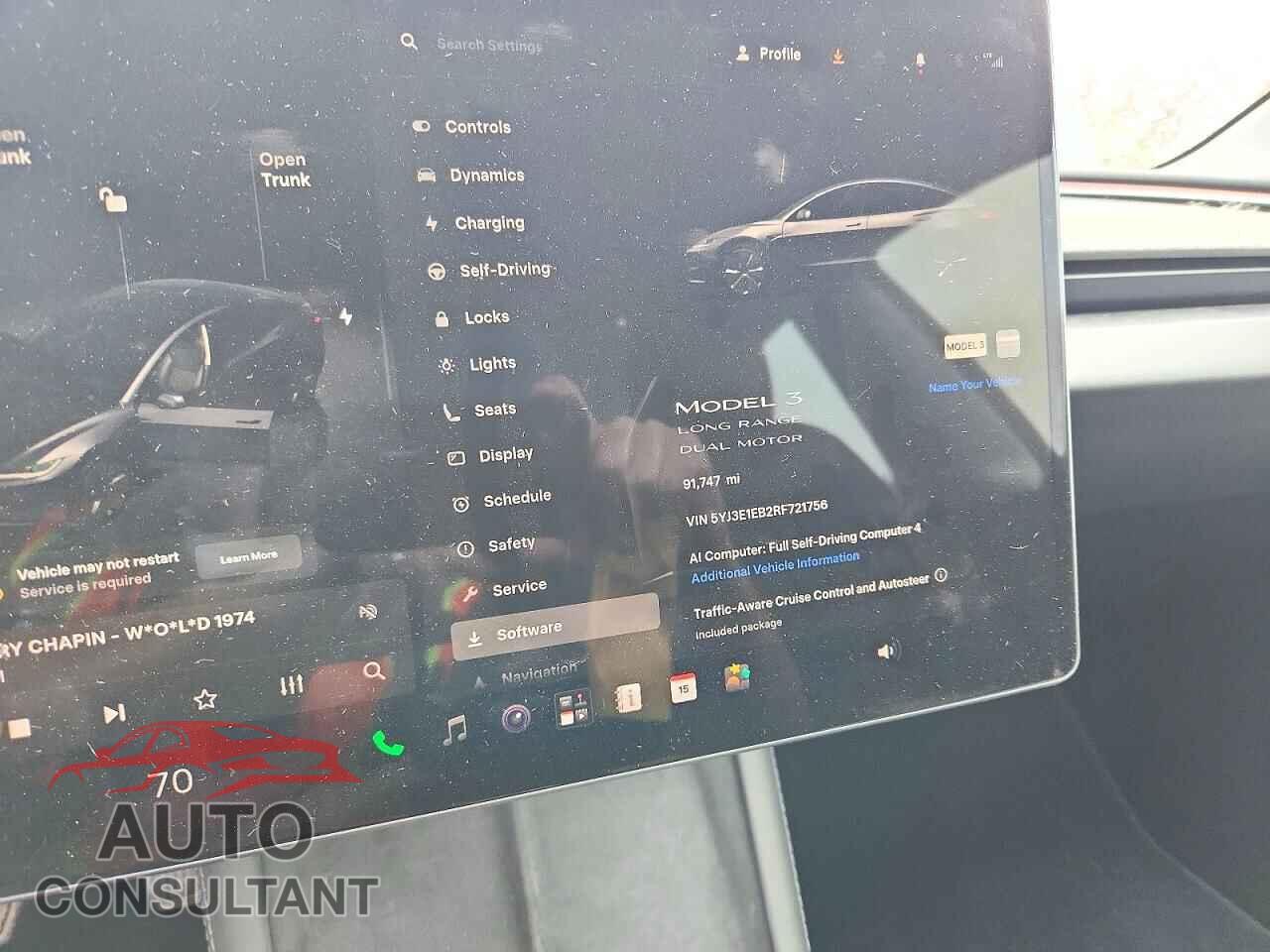 TESLA MODEL 3 2024 - 5YJ3E1EB2RF721756