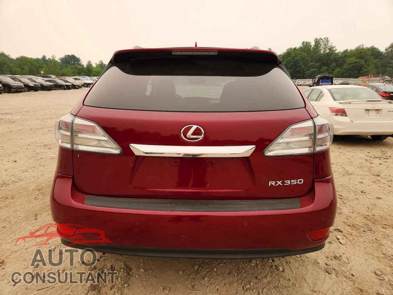 LEXUS RX350 2011 - 2T2BK1BA7BC106822