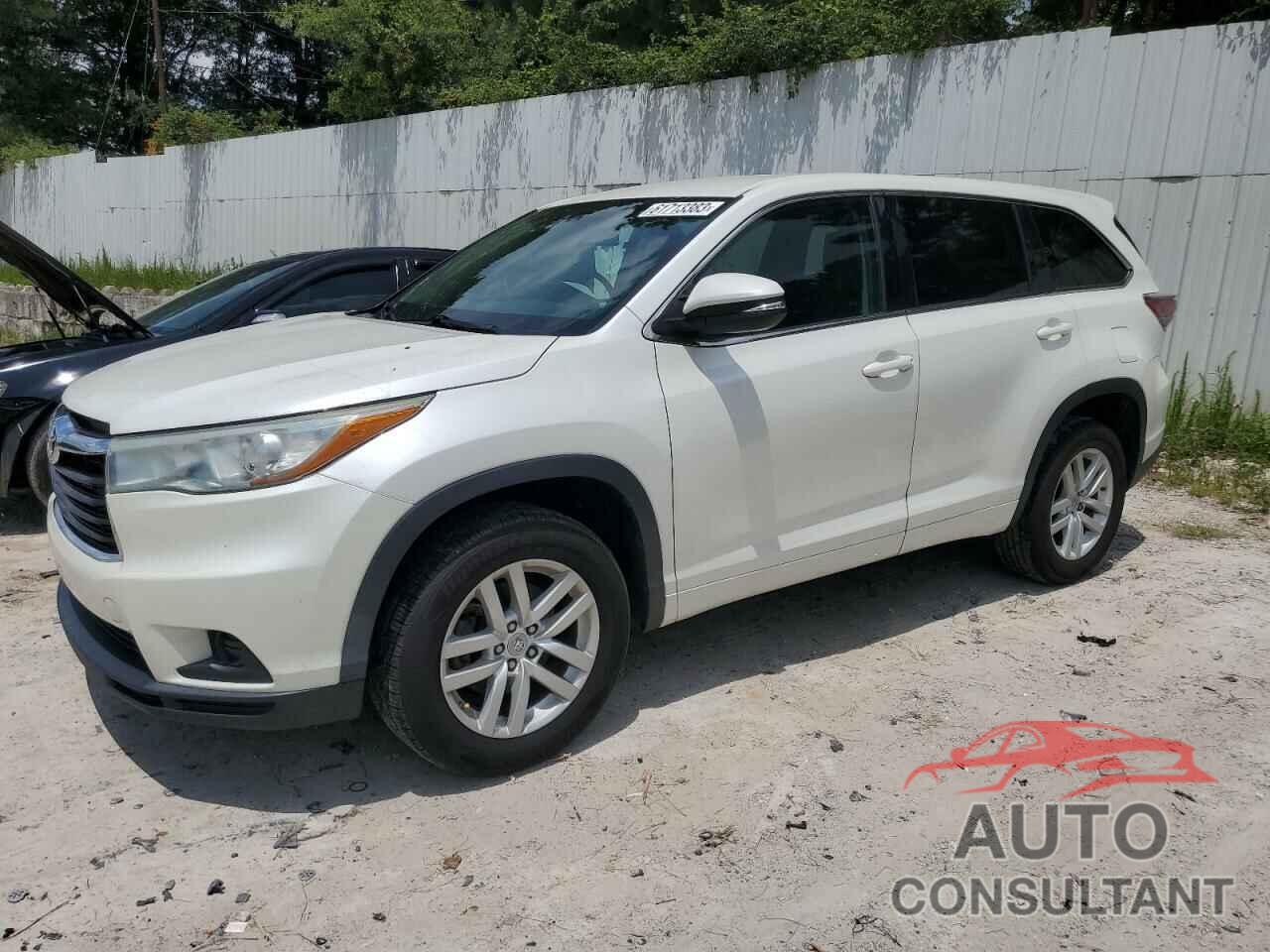 TOYOTA HIGHLANDER 2015 - 5TDZKRFH4FS119758