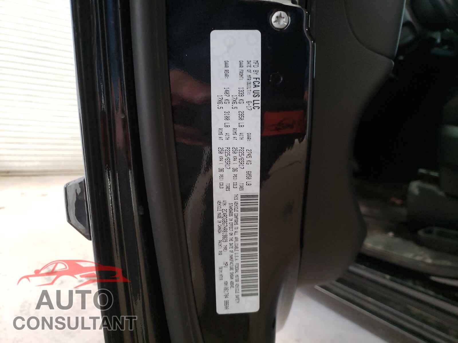 DODGE GRAND CARA 2017 - 2C4RDGBG7HR819829