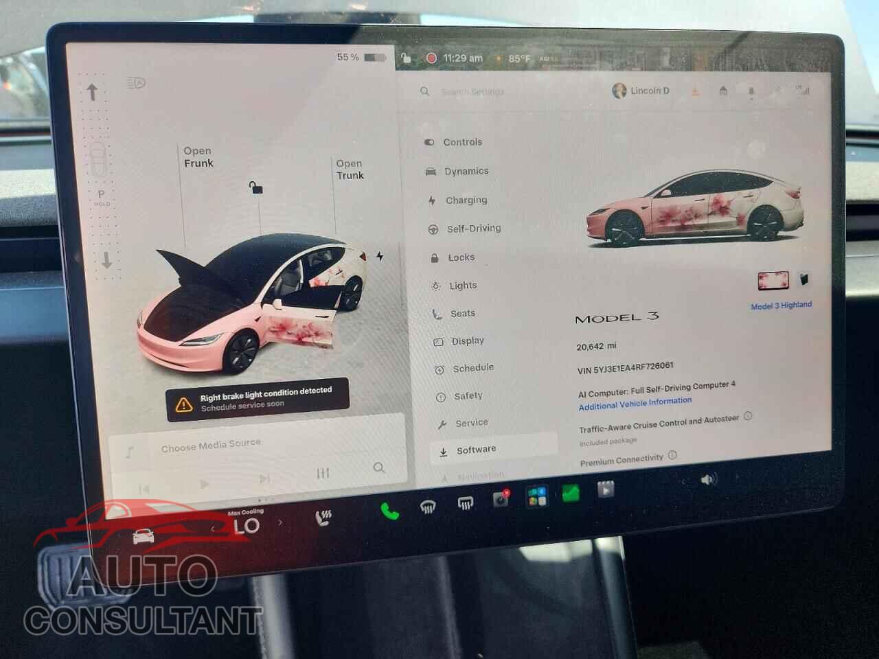 TESLA MODEL 3 2024 - 5YJ3E1EA4RF726061