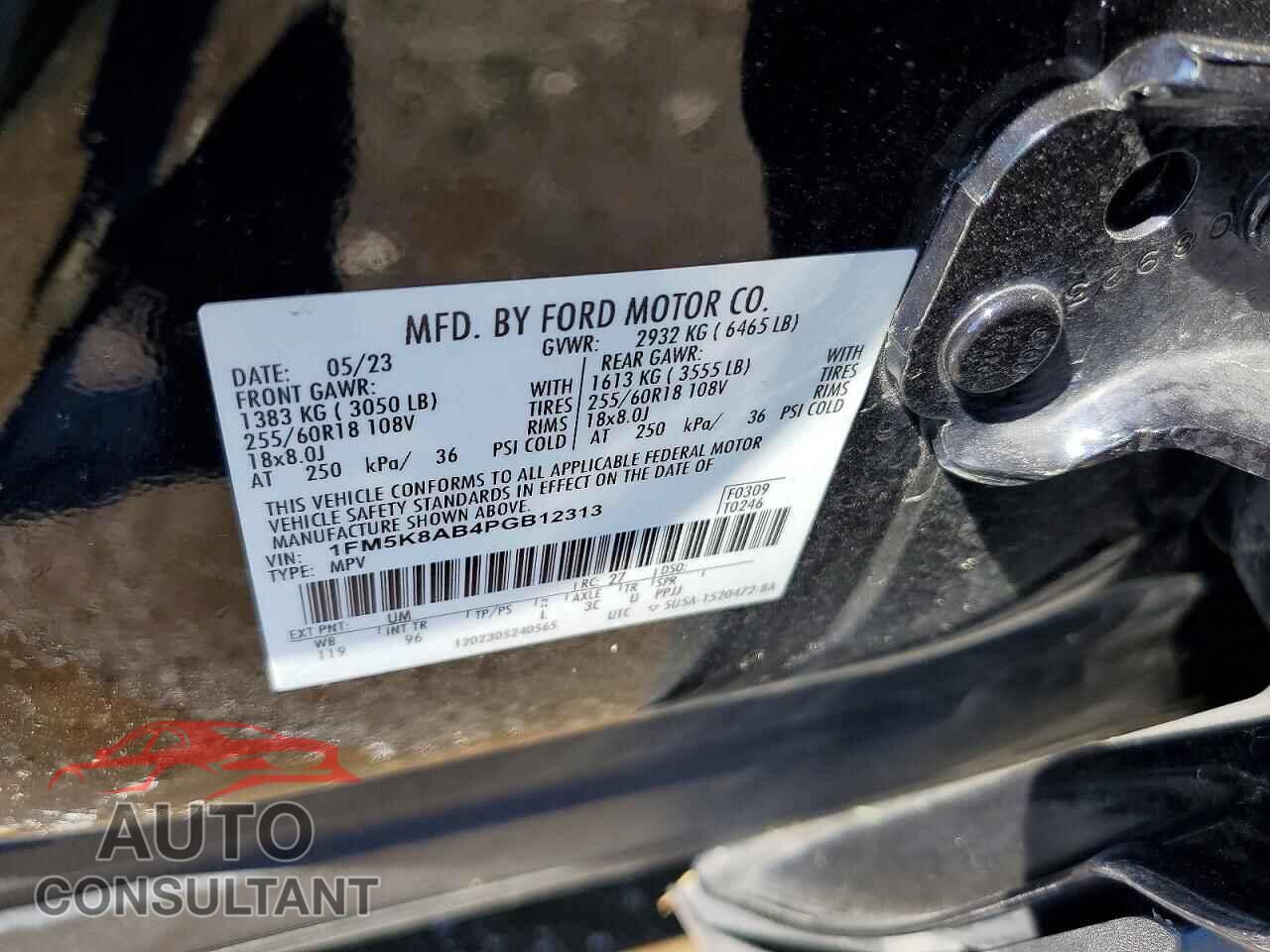 FORD EXPLORER 2023 - 1FM5K8AB4PGB12313