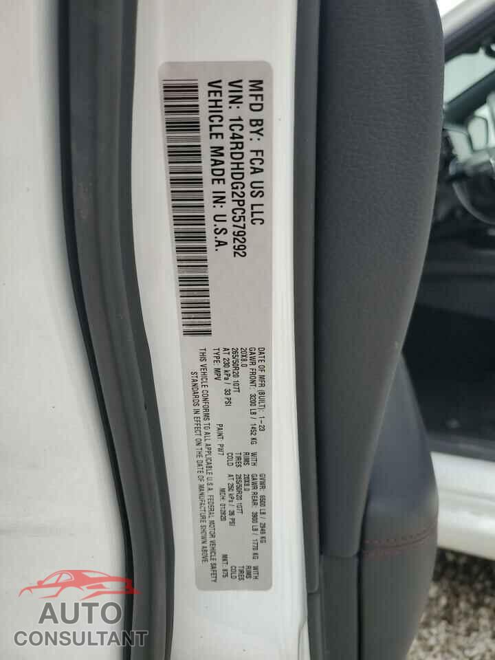 DODGE DURANGO 2023 - 1C4RDHDG2PC579292