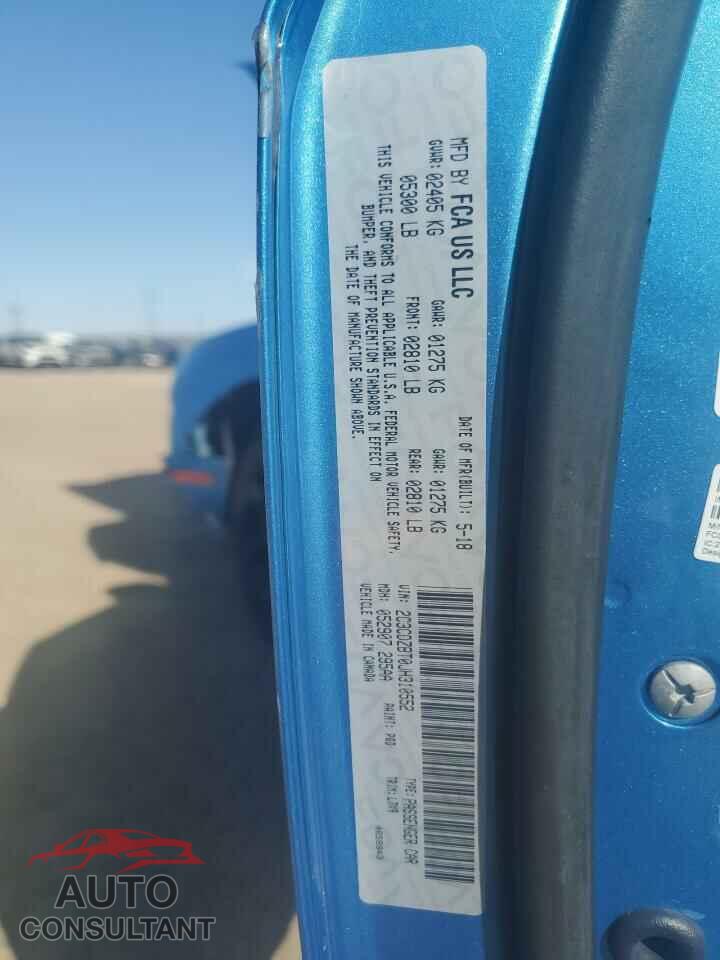 DODGE CHALLENGER 2018 - 2C3CDZBT0JH310552