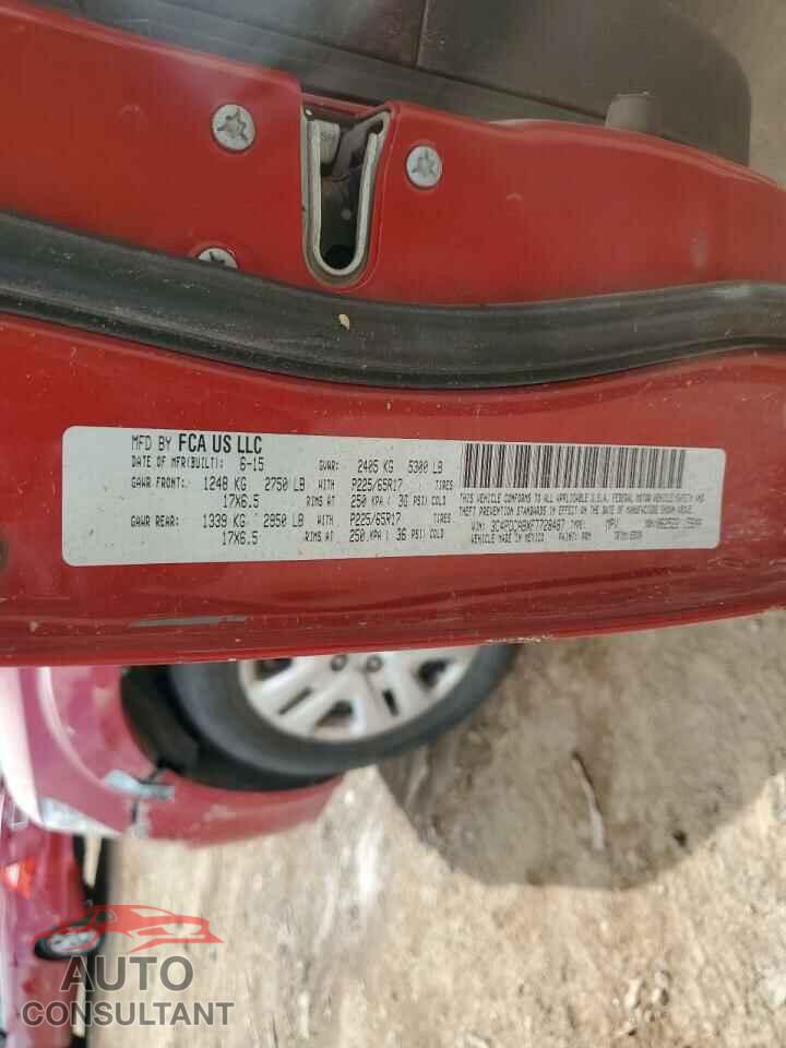 DODGE JOURNEY 2015 - 3C4PDCABXFT728487