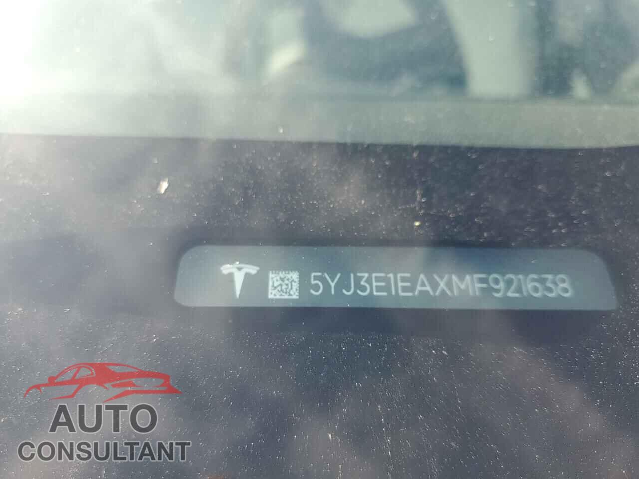 TESLA MODEL 3 2021 - 5YJ3E1EAXMF921638