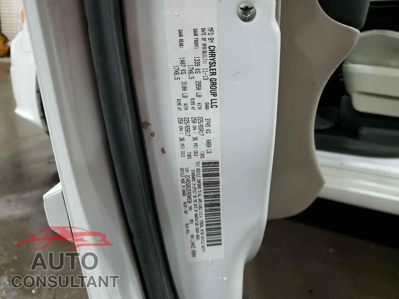 DODGE CARAVAN 2014 - 2C4RDGBG3ER200530