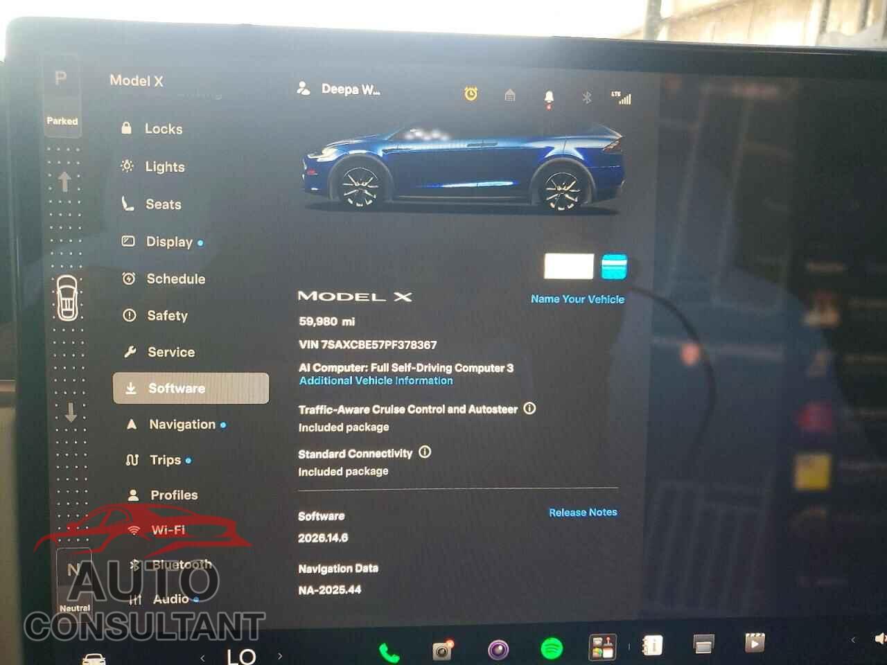 TESLA MODEL X 2023 - 7SAXCBE57PF378367