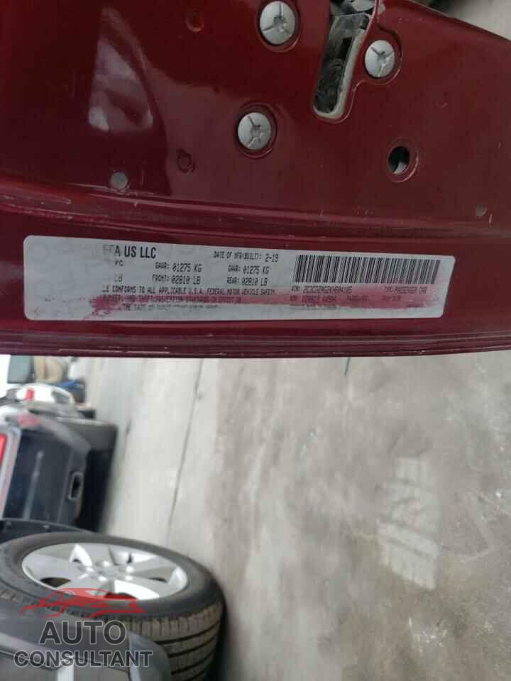 DODGE CHALLENGER 2019 - 2C3CDZAG2KH604105