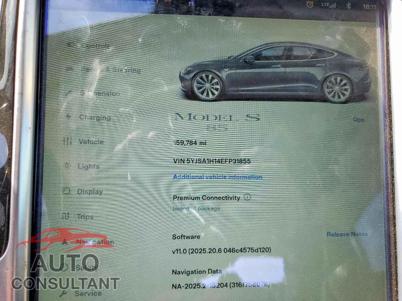 TESLA MODEL S 2014 - 5YJSA1H14EFP31855