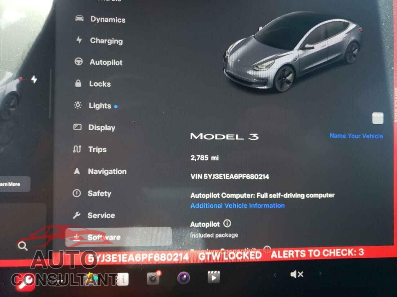 TESLA MODEL 3 2023 - 5YJ3E1EA6PF680214