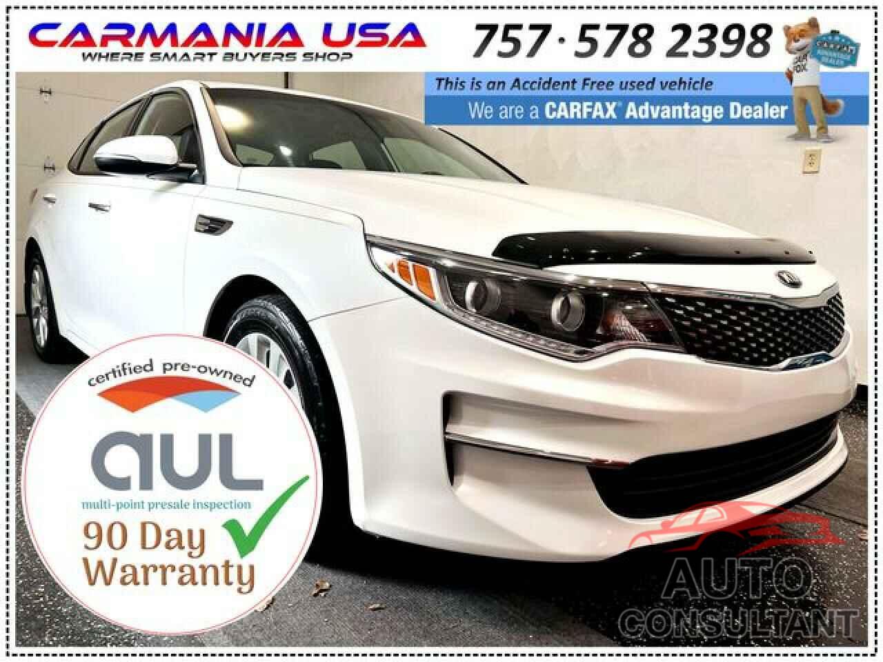 KIA OPTIMA 2016 - 5XXGU4L30GG054133