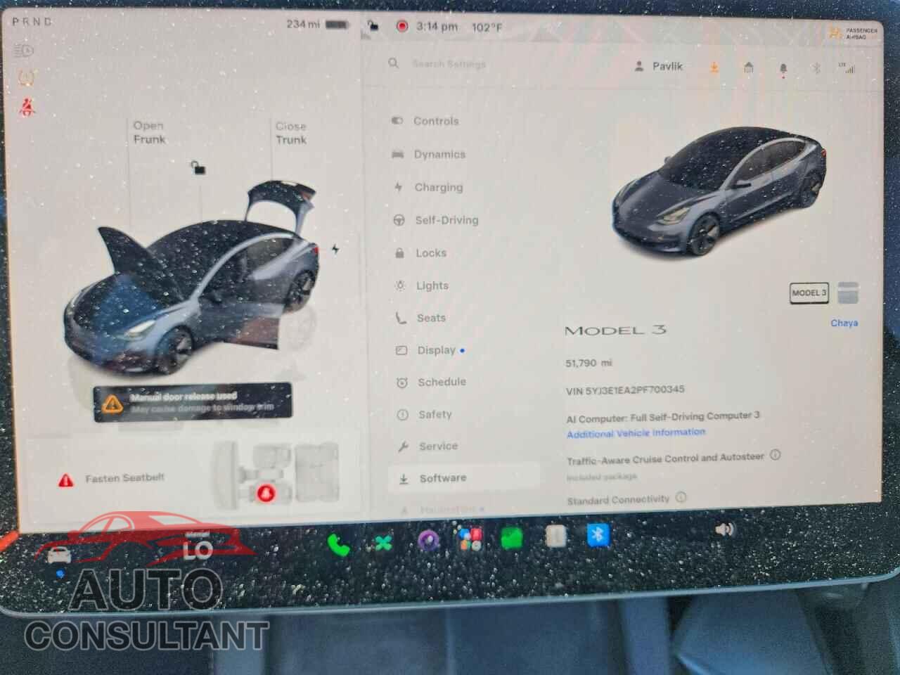 TESLA MODEL 3 2023 - 5YJ3E1EA2PF700345