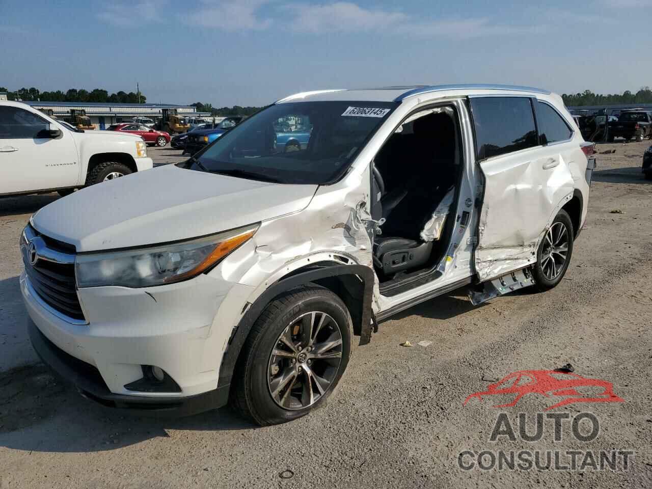 TOYOTA HIGHLANDER 2016 - 5TDKKRFH6GS144261