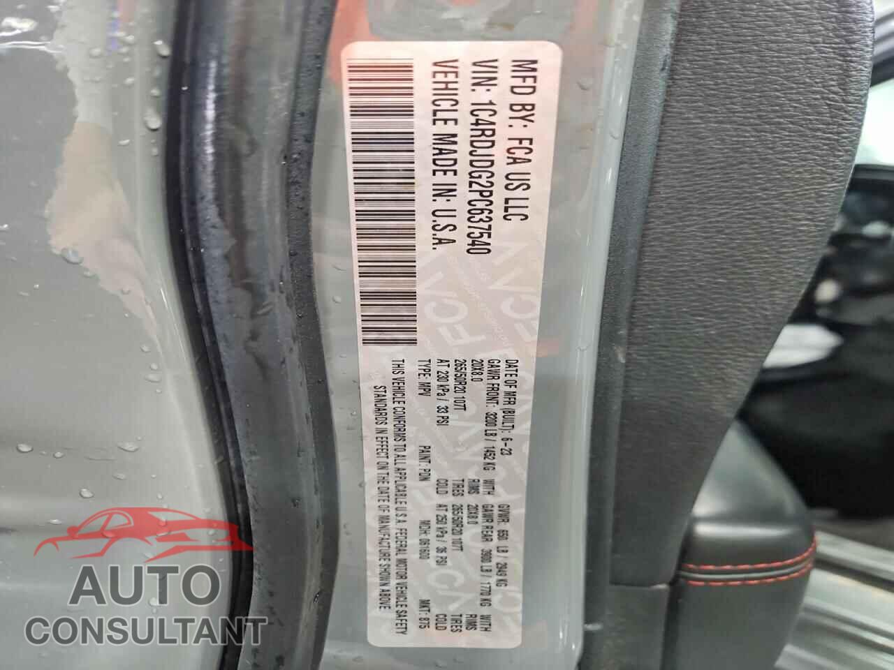 DODGE DURANGO 2023 - 1C4RDJDG2PC637540