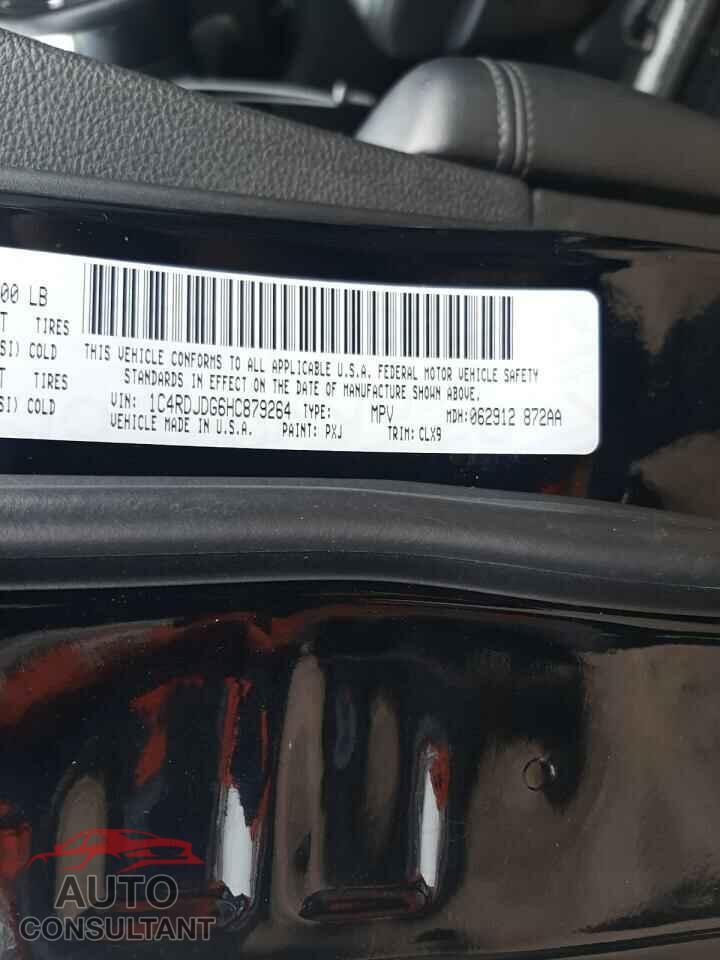 DODGE DURANGO 2017 - 1C4RDJDG6HC879264