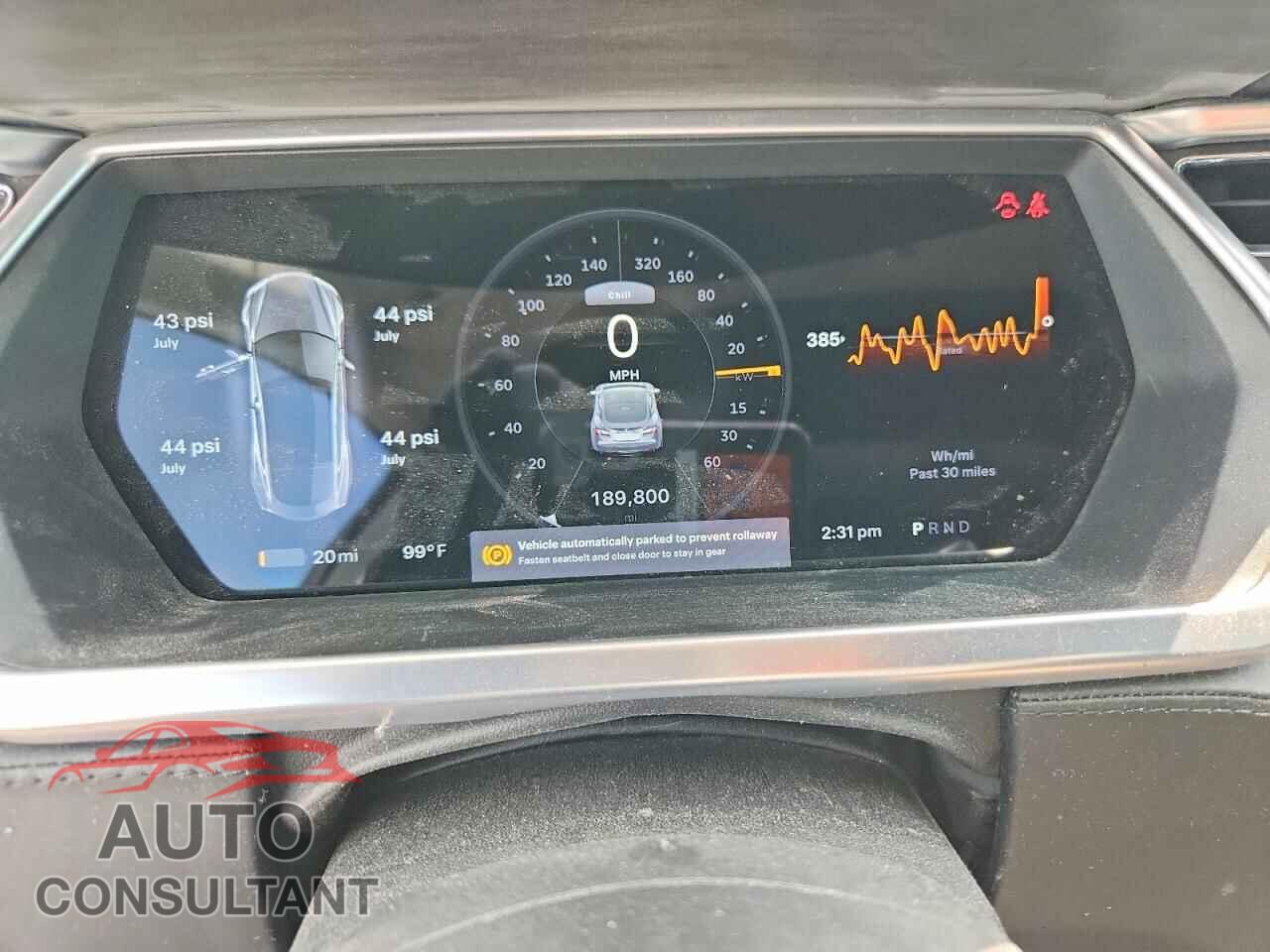 TESLA MODEL S 2013 - 5YJSA1CP3DFP27788
