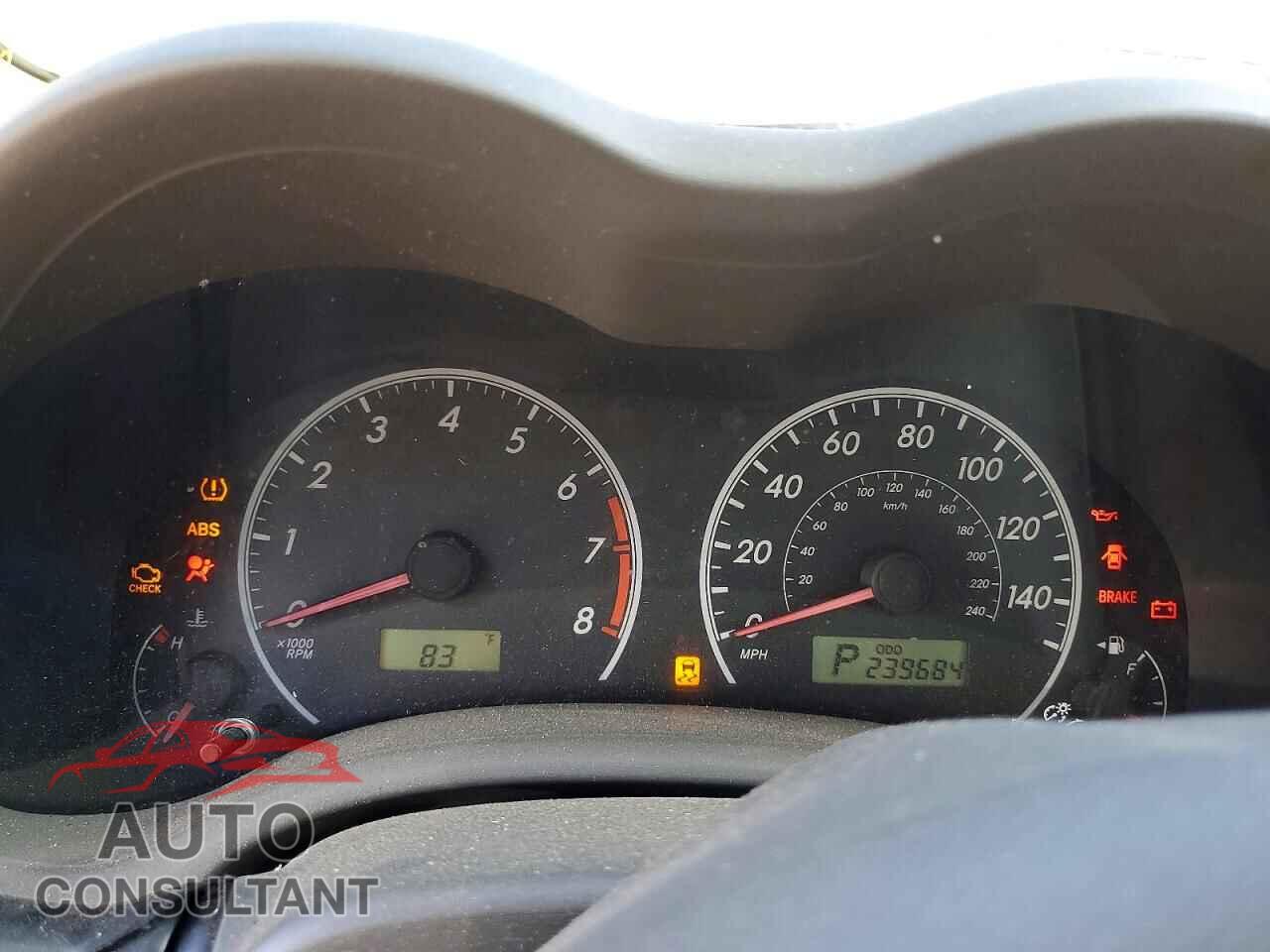 TOYOTA COROLLA 2010 - 2T1BU4EE4AC484075